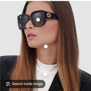 Gucci black large sunglasses